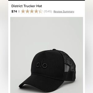Alo Black District Trucker Hat
